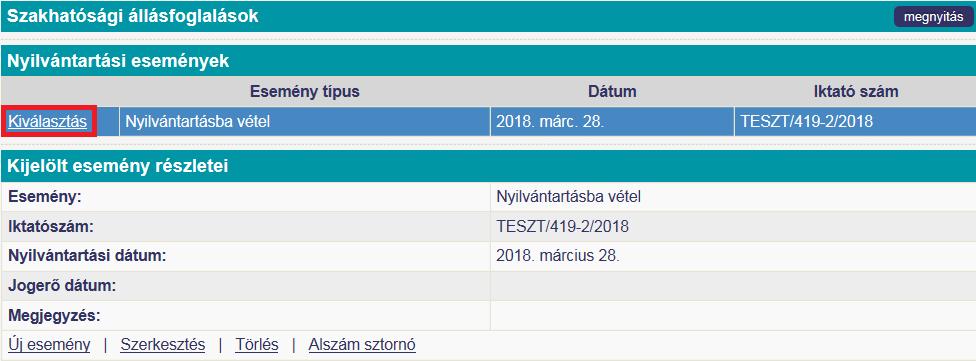 Nyomtatványok készítése a Sablon kiválasztásával A Készítés gomb megnyomását követően megjelennek az elkészült nyomtatvány részletei.