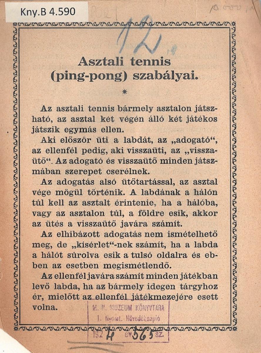 [3]A könyvtár és a sport azonban nemcsak a gyűjtött dokumentumok szintjén kapcsolódik össze, hanem a könyvtárosok szintjén is.