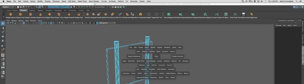 Maya hotbox kontextusfüggő menü körbe-körbe (Space) Radial menu Tower Wars 19 20 A látás rzkszervi csatornája A látás rzkszervi csatornája
