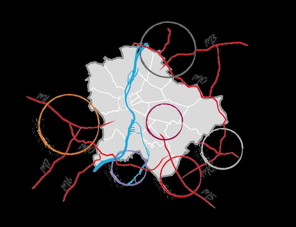 BUDAPESTI RÉSZPIACOK ÁLLOMÁNY, ÜRESEDÉSI RÁTA, BÉRBEADOTTSÁG Nyugat-Budapest - M1 Észak-Budapest M3-M0 Állomány: 216,730 m 2 Üresedés: 3.