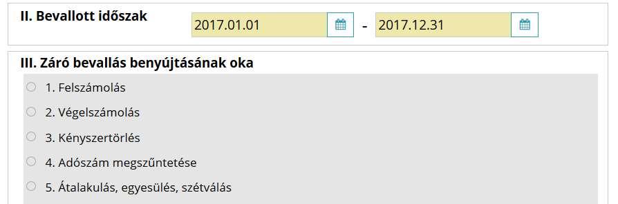 Ahhoz, hogy az űrlap betétlapjait ki lehessen tölteni, ki kell választani a Főlap IV.