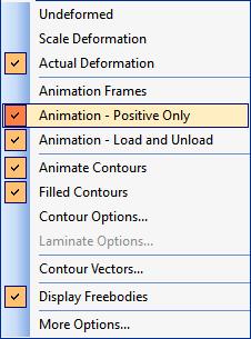 9.13 Animált megjelenítés beállítása az animáció során az eredmények 0-MAX értékek közötti fázisainak