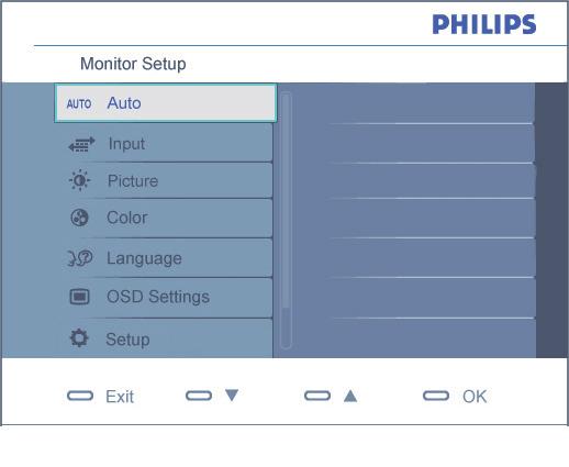 Az OSD leírása Mi az a képernyőn megjelenő menü (On-Screen Display OSD)? Valamennyi Philips LCD-monitor rendelkezik képernyőn megjelenő menüvel (On- Screen Display - OSD).