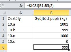 ) szám: 3,13 Hány_számjegy:1 => eredmény: 3,1; C.) szám: 3,53 Hány_számjegy:1 => eredmény: 3,5; D.) szám: 3,53 Hány_számjegy:2=> eredmény: 3,53; E.) szám: 356,53 Hány_számjegy:-1 => eredmény: 360; F.