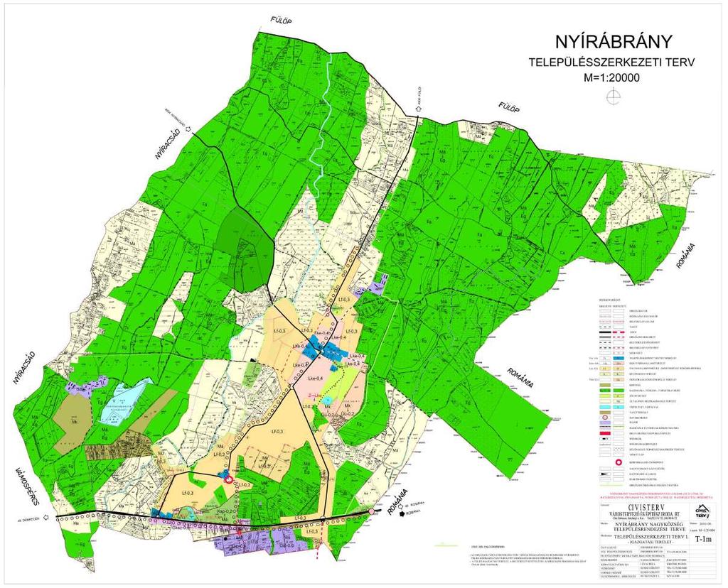 Az érvényes településszerkezeti terv(ek) 17 A 11/2010.(IX.8.) sz.