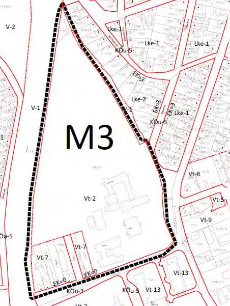 M-3 MÓDOSÍTÁS A módosítással érintett terület lehatárolása: M-3 Bódva folyó, Borsodi út, 1201 közterület, Kossuth út, Ady Endre út A módosítás leírása: M-3: A Borsodi út 36 szám alatti Sportközpont,