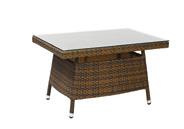 SZé: 80cm Ma: 108cm Mé: 80cm WW-Lexus wicker asztal Alumínium vázas, rattanfonatolt asztal, TOPALIT