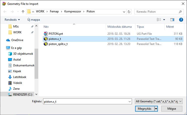 3.1 Modell fájl beolvasása (2)