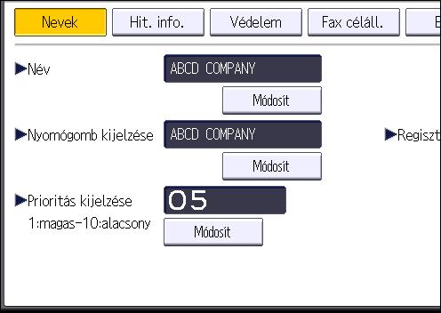 6. Szkennelés 8. Nyomja meg a [Hit. info] gombot,