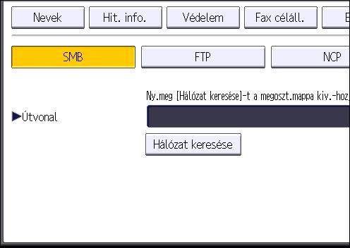 9. A Mappa hitelesítése jobb oldalán nyomja meg a [Másik hit. inf. meghat.] gombot.