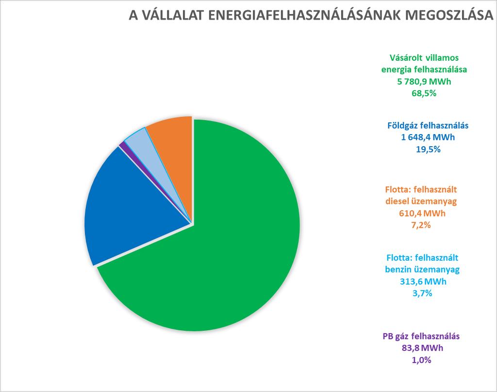 3. ÖSSZEFOGLALÓ ENERGIAMÉRLEG ÉVES ENERGIAMÉRLEG Megnevezés Energia (hordozó) mennyisége Vásárolt villamos energia felhasználása Földgáz felhasználás PB gáz felhasználás Flotta: felhasznált benzin