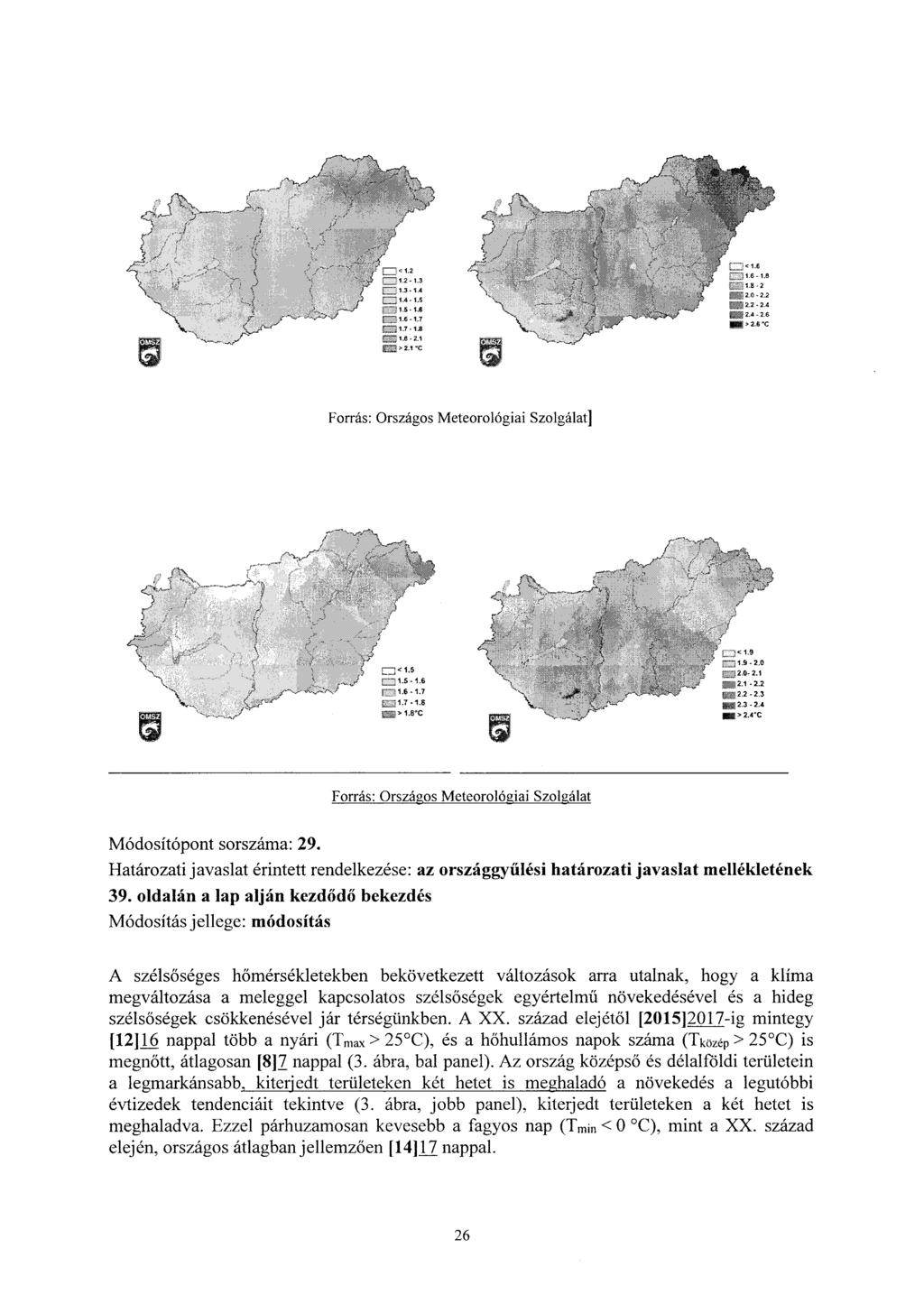 ., r-7<1. flt'ijt.s-1.8..., U] 2.0-2.2 mffi 2.2 2.4 fflfil2.4--2.6 llffi>2.6"c Forrás: Országos Meteorológiai Szolgálat] f:::)1.6-1.7 fillli11.7 ts M>1.