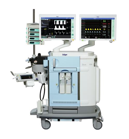 04 Dräger Zeus Inﬁnity Empowered Rendszer-összetevők Intravénás pumpák D-9003-2016 A Zeus IE ergonomikus felszerelési megoldásokat biztosít az intravénás infúziós pumpákhoz.