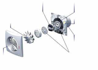 Energiatakarékos ventilátorok, alacsony zajszinttel Vents 100 QUIET sorozat Csendes működés és nagy teljesítmény Stílusos tervezés Nagy légszállítás (97 m 3 /óra) Hosszú élettartam,