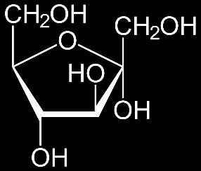 Melyik molekula látható az ábrán? a) β-l-fruktóz b) α-d-fruktóz c) β-d-glükóz d) α-l-glükóz 8.
