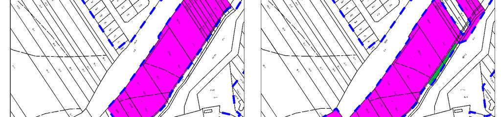 313 m 2 A változással érintett beépítésre szánt terület a tervezet szerint: 54 830 m 2 A beépítésre