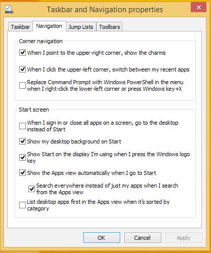 A Start képernyő személyre szabása A Windows 8.