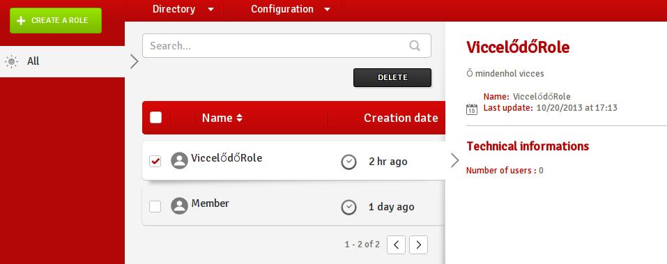 A Bonita 6. API használata 15 16 f i n a l RoleCreator r o l e C r e a t o r = new RoleCreator ( " Viccel d Role " ).