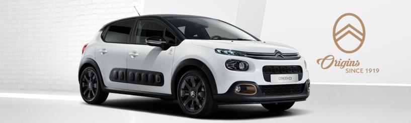 CITROËN C3 ORIGIN limitált széria Árlista (Bruttó árak Ft-ban regisztrációs adóval) 2019.06.