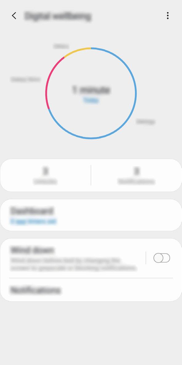Beállítások Digitális jólét Tekintse meg a készülék napi használatának előzményeit.