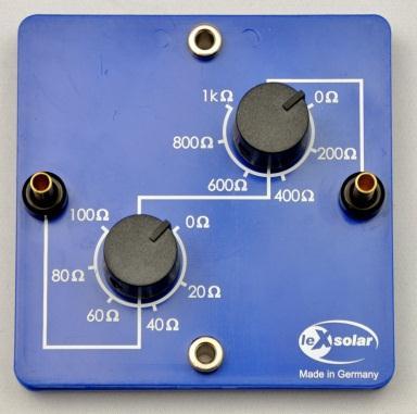 Potentiometer module 1100-62 The potentiometer module holds a