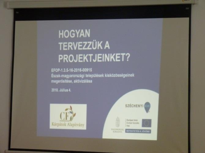 A mini projektekkel szembeni elvárás, hogy egy 7-8 alkalmas eseménysorozatból álljanak, és maguk a bevont közösségek valósítsák meg azt.