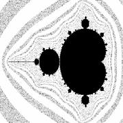 DO z = z + c IF z > infinity THEN WRITE(X,Y, white) ELSE WRITE(X,Y, black) Inverz