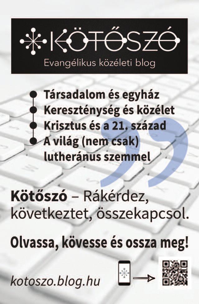 Evangélikus Élet keresztutak 2015. október 11. f 5 Mit je lent ma evan gé li kus nak len ni?