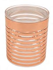 010 clear / brushed copper Round Canister 1 l Ø 12.5 cm / H: 12 cm 2005.