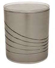 5 cm / H: 12cm 2001.020 clear / brushed steel Round Canister 1.