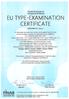 Finnish Institute of Occupcitional Healih EU TYPE-EXAMINATION CERTIFICATE. 18A0938HVS01, Issue 1