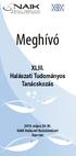 XLIII. Halászati Tudományos Tanácskozás május NAIK Halászati Kutatóintézet Szarvas