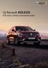 Új Renault KOLEOS. Erős külső, rafinált és kényelmes belső. oldal: 1/5