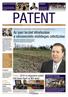 Patent. I. évfolyam 2. szám 2015. május. Orbán: 2018-ra négysávos autóút köti össze Egert az M3-assal