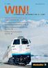 WIN! 2. szám www.weidmueller.hu W EIDMÜLLER I NFORMATION & N EWS. Szélsôséges körülményekre szabott technika Vonattal a világ tetejére 4