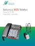 Saturnus SOS Telefon PowerTel PT-50 Használati útmutató