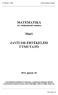 MATEMATIKA a 8. évfolyamosok számára. Mat1 JAVÍTÁSI-ÉRTÉKELÉSI ÚTMUTATÓ