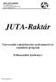 JUTA-Raktár Univerzális raktárkészlet nyilvántartó és számlázó program Felhasználói kézikönyv