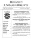 BUDAPESTI UNITÁRIUS HÍRLEVÉL A BUDAPESTI NAGY IGNÁC UTCAI UNITÁRIUS EGYHÁZKÖZSÉG HÍRLEVELE 2007. JANUÁR - FEBRUÁR VII.ÉVFOLYAM, 1.