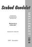 Szabad Gondolat MELLÉKLET 10/4 REPERTÓRIUM 1998-2007. 2007. december ÖSSZEÁLLÍTOTTA: STRÁMA ÉVA ANTROPOZÓFIA NEVELÉSMÛVÉSZET SZOCIÁLIS ÉLET