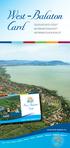 West-Balaton Card. Card TÁJÉKOZTATÓ FÜZET INFORMATIONSHEFT INFORMATION BOOKLET. www.west-balaton.hu. www.west-balaton.hu