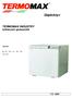 Gépkönyv. TERMOMAX INDUSTRY kétfokozatú gázkészülék. Típusok: 8v, 9v, 10v, 11v, 12v, 13v, 14v, 15v