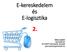 E-kereskedelem és E-logisztika. Göcs László mérnöktanár KF-GAMF Informatika Tanszék gocs.laszlo@gamf.kefo.hu