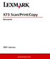 X73 Scan/Print/Copy. Bevezetés. 2001 március. www.lexmark.com