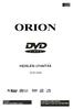 ORION KEZELÉSI UTASÍTÁS DVD 3000. 2.1 eh output. Fontos! Mielőtt használatba veszi a