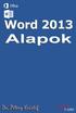 Word 2013 angol nyelvű változat