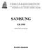 SAMSUNG PÉNZTÁRGÉPCENTRUM ALT CASH KFT. 1146. BUDA PEST, THÖKÖLY ÚT 53. ER-350F. Kezelési útmutató. Elektronikus pénztárgép