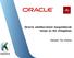 Oracle adatkezelési megoldások helye az EA világában. Előadó: Tar Zoltán