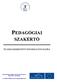 PEDAGÓGIAI SZAKÉRTŐ SZAKMAISMERTETŐ INFORMÁCIÓS MAPPA. Humánerőforrás-fejlesztési Operatív Program (HEFOP) 1.2 intézkedés