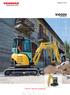 MINIKOTRÓ. ViO33U. 3365/3580 kg. Call for Yanmar solutions